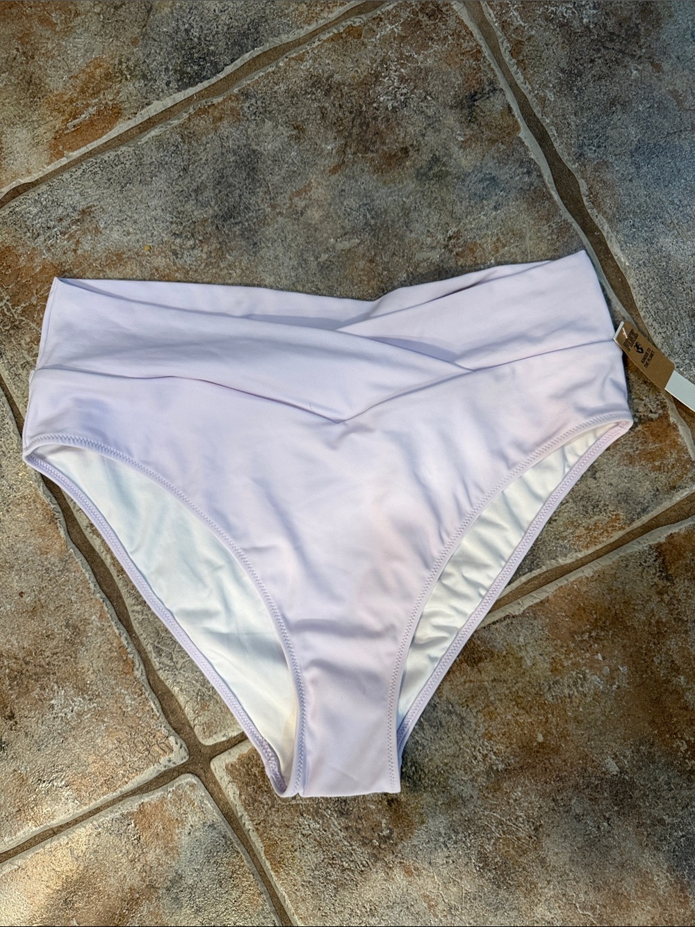 NWT PINK Victoria's Secret lilac High-Waist Bikini Bottoms XL